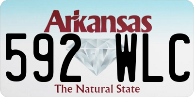 AR license plate 592WLC