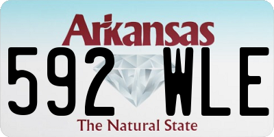 AR license plate 592WLE