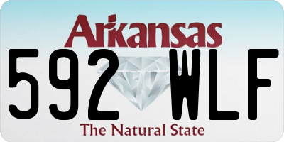 AR license plate 592WLF