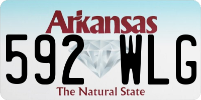 AR license plate 592WLG