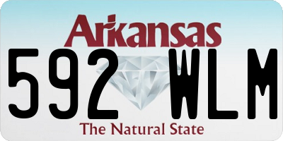 AR license plate 592WLM