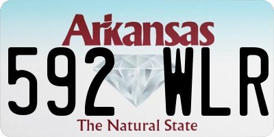 AR license plate 592WLR