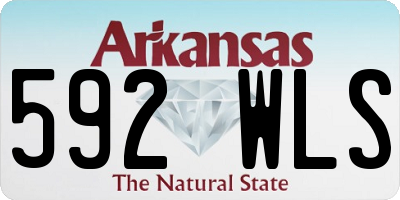 AR license plate 592WLS