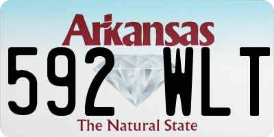 AR license plate 592WLT