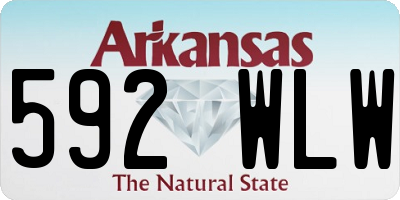 AR license plate 592WLW