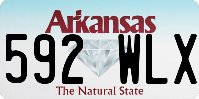 AR license plate 592WLX