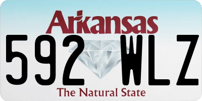 AR license plate 592WLZ