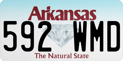 AR license plate 592WMD