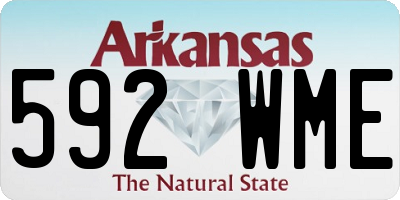 AR license plate 592WME
