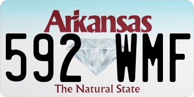 AR license plate 592WMF