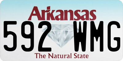 AR license plate 592WMG
