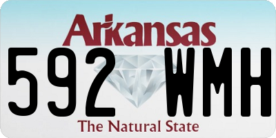 AR license plate 592WMH