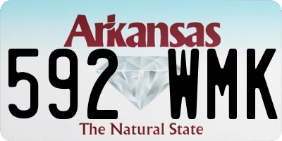 AR license plate 592WMK