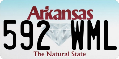 AR license plate 592WML