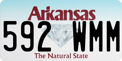 AR license plate 592WMM