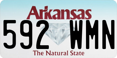 AR license plate 592WMN