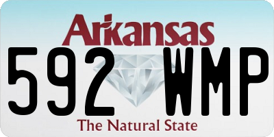 AR license plate 592WMP