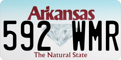 AR license plate 592WMR