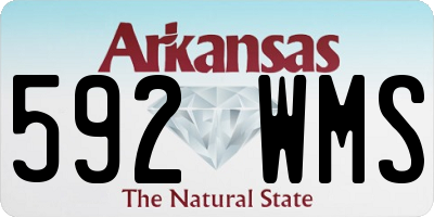 AR license plate 592WMS