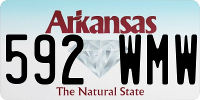 AR license plate 592WMW