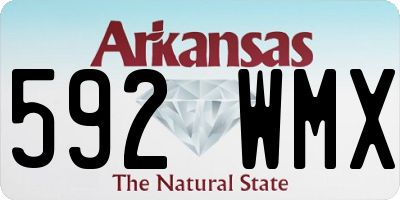 AR license plate 592WMX