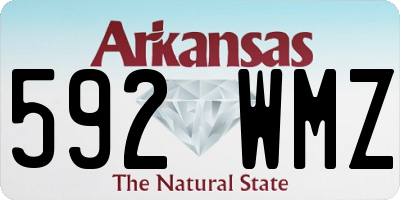AR license plate 592WMZ