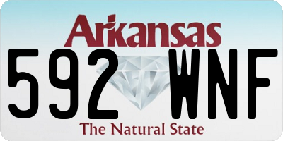 AR license plate 592WNF