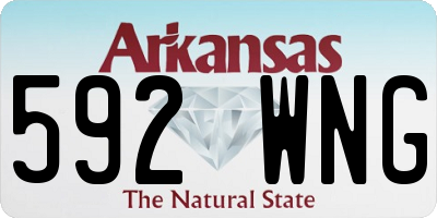 AR license plate 592WNG