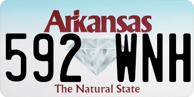 AR license plate 592WNH