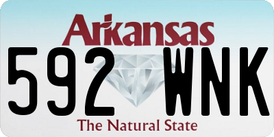 AR license plate 592WNK