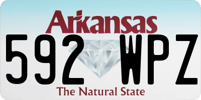 AR license plate 592WPZ
