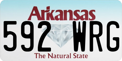 AR license plate 592WRG