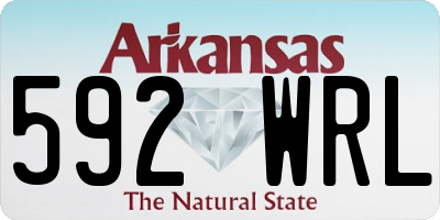 AR license plate 592WRL