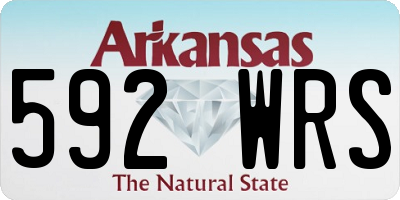 AR license plate 592WRS