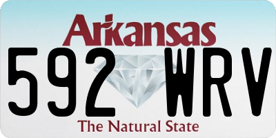 AR license plate 592WRV