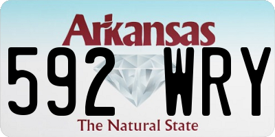 AR license plate 592WRY