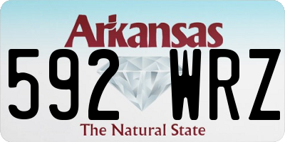 AR license plate 592WRZ