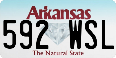 AR license plate 592WSL