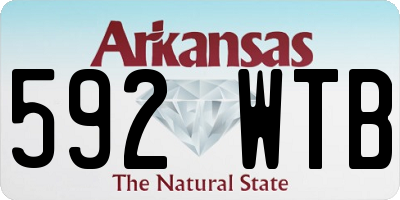 AR license plate 592WTB