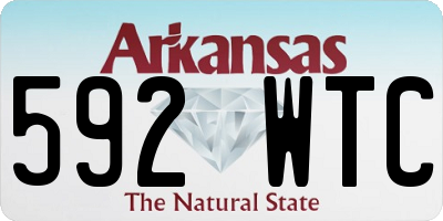 AR license plate 592WTC