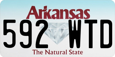 AR license plate 592WTD
