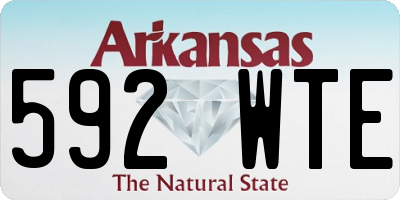 AR license plate 592WTE