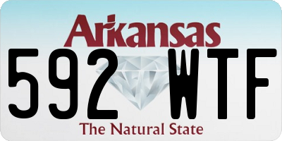 AR license plate 592WTF