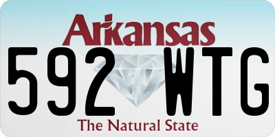 AR license plate 592WTG