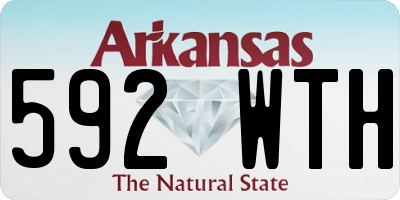 AR license plate 592WTH