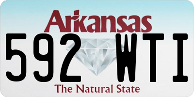 AR license plate 592WTI