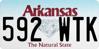 AR license plate 592WTK