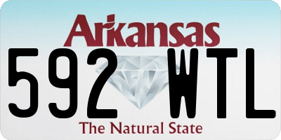 AR license plate 592WTL