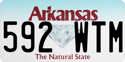 AR license plate 592WTM