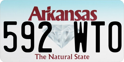 AR license plate 592WTO